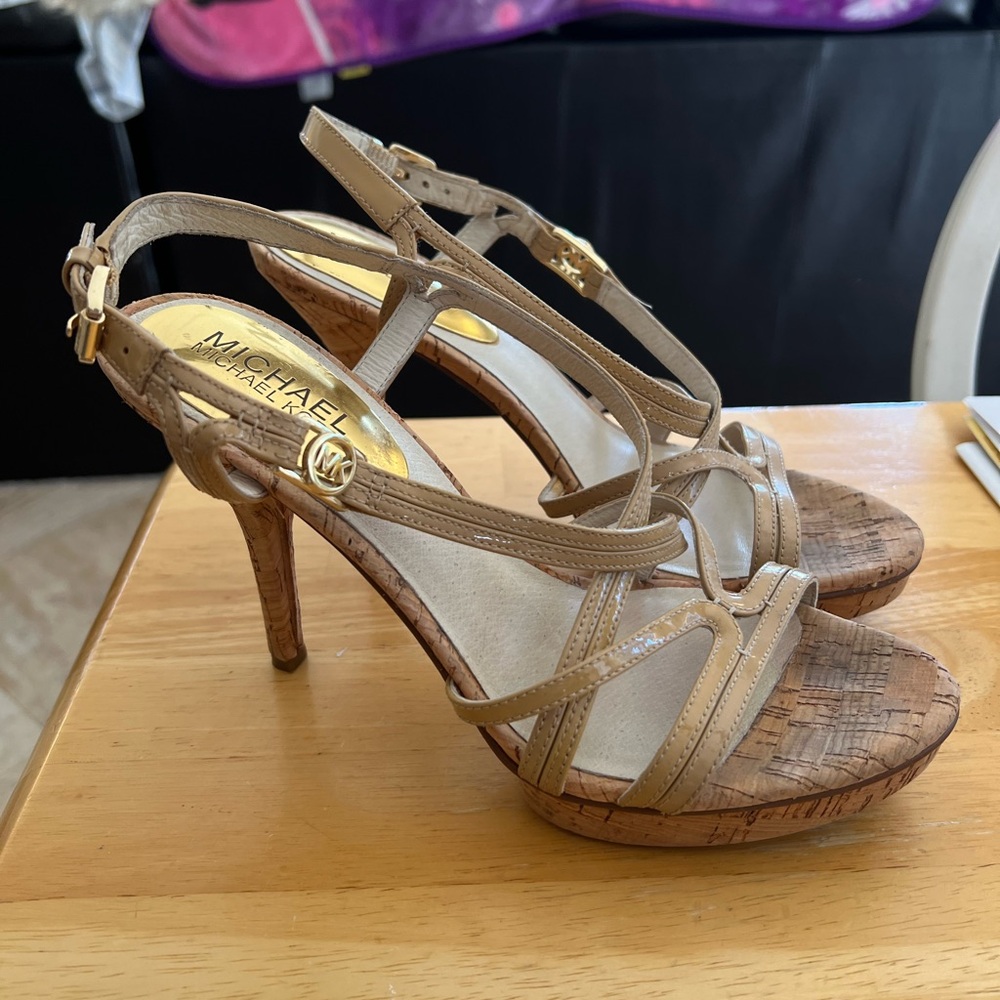 Michael Kors Tan Strappy Heels